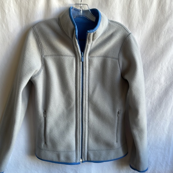 Reversible blue/gray fleece jacket - Picture 6 of 9